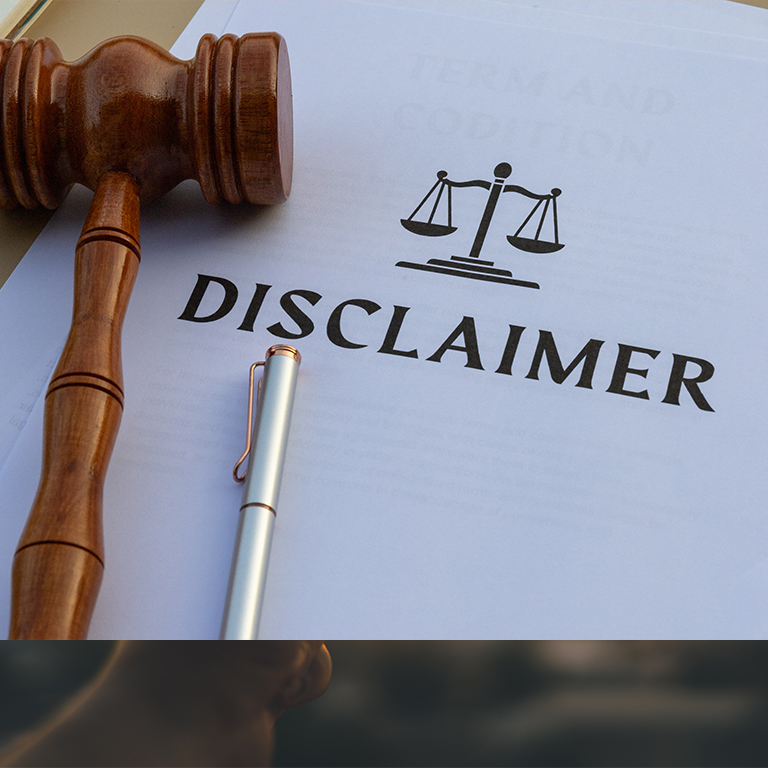 免責事項について